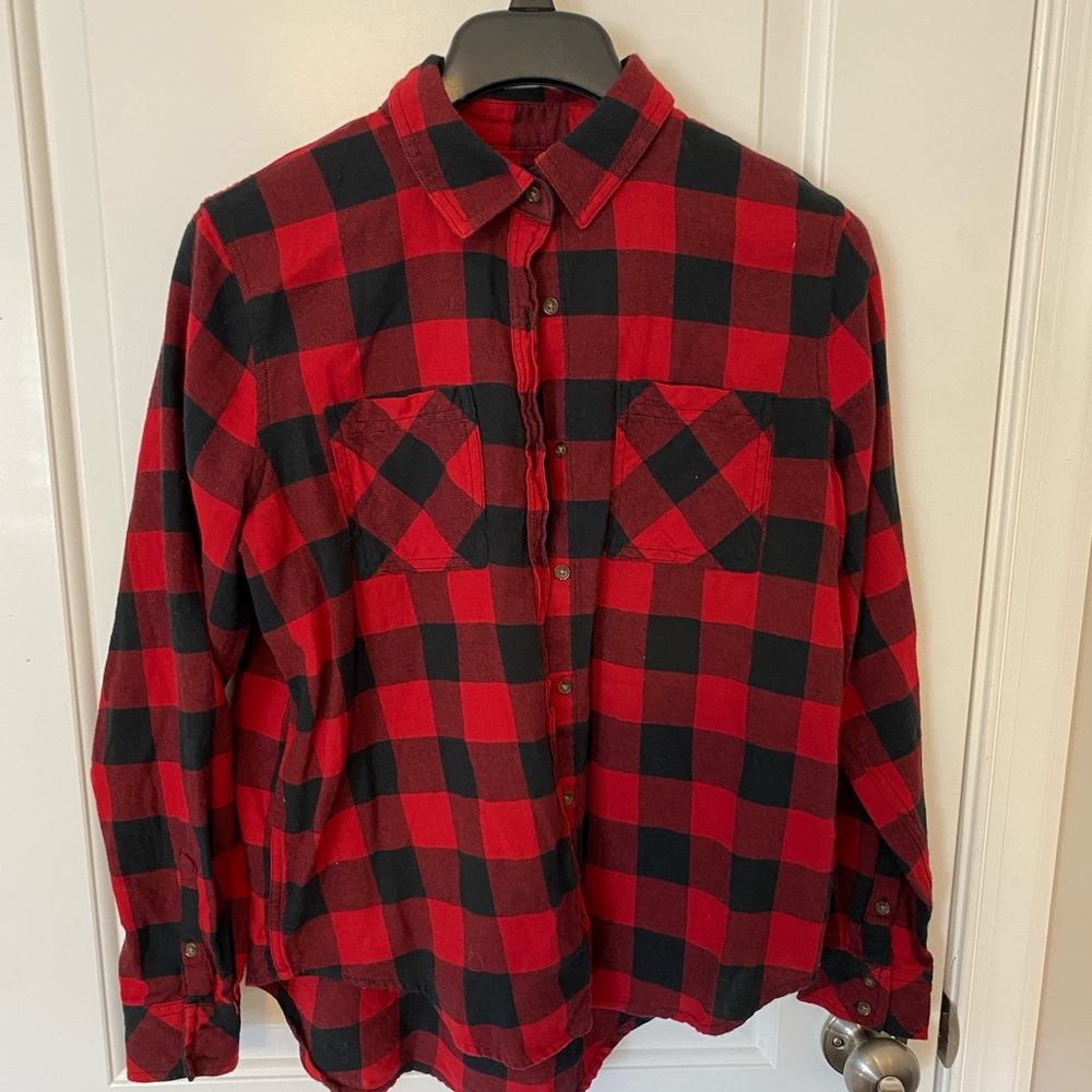 Black and red flannel